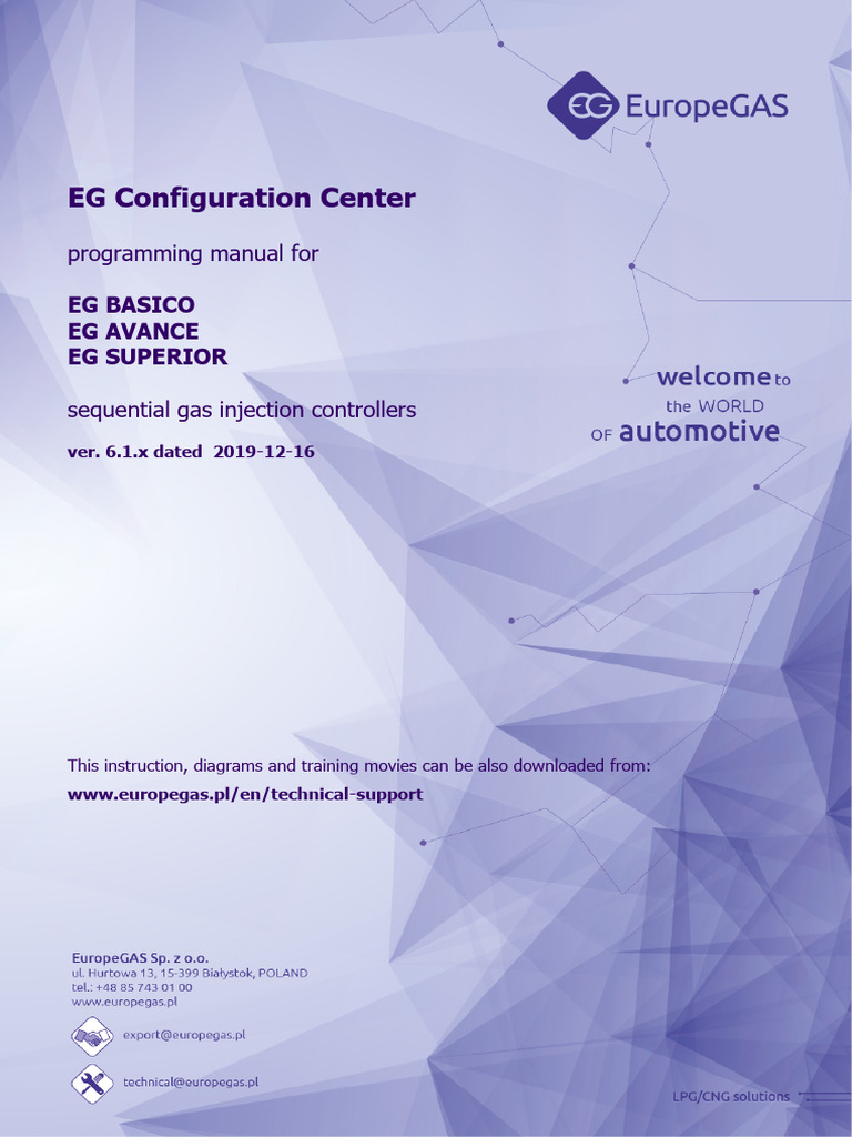 EG Configuration Center Programming Manual v6.1.x | PDF | Fuel ...