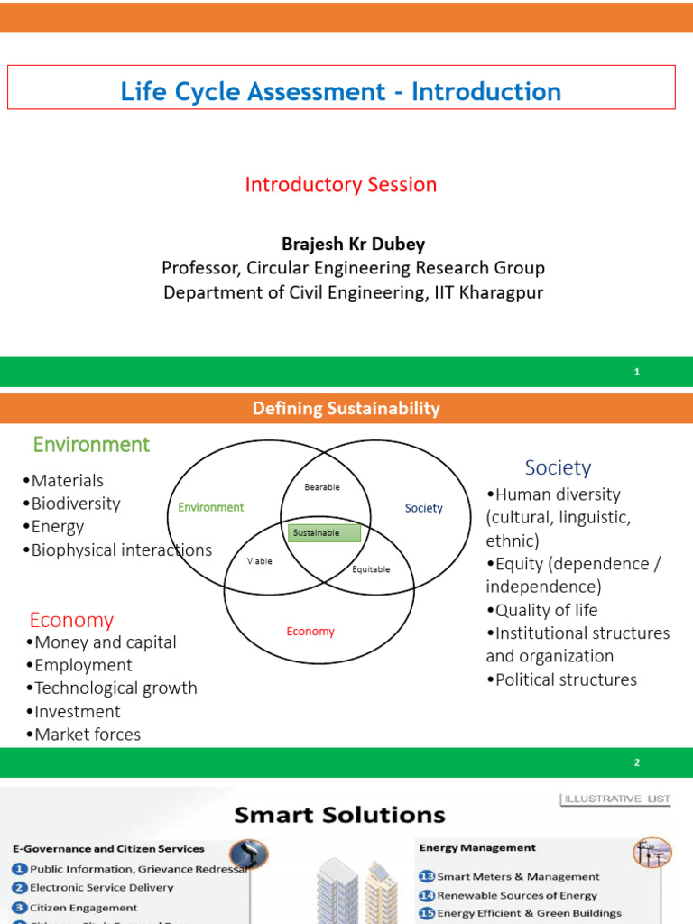 Introduction to Life Cycle Assessment | PDF | Life Cycle Assessment ...