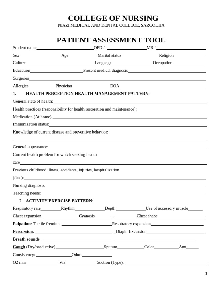 Gordan's Pattern of Assessment | PDF | Urinary Incontinence | Medical ...