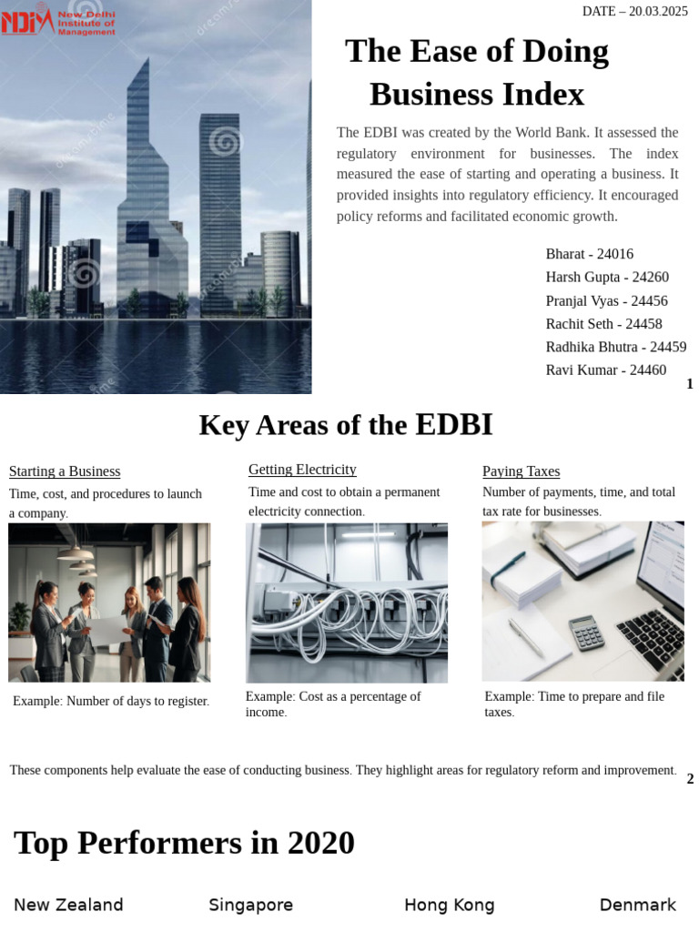 The Ease of Doing Business Index | PDF | Taxes | Governance