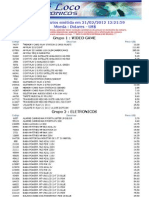 Lista de Produtos Eletrônicos e Videogames