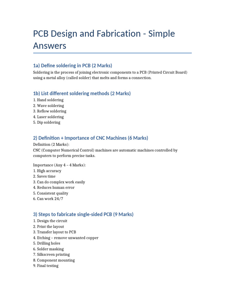 PCB Simple Answers | PDF