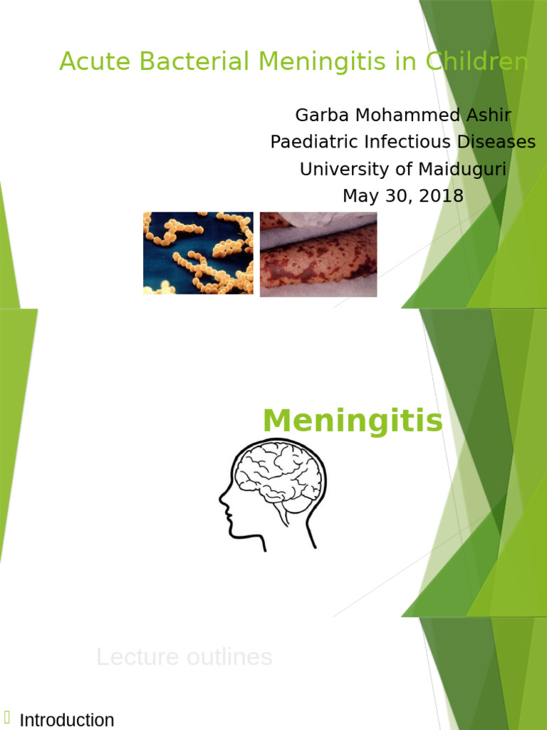 Acute Bacterial Meningitis in Children | PDF | Meningitis ...