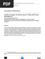 Paper on Conflict of Interests Among Stakeholders