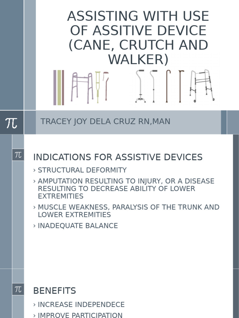 Guide to Using Assistive Devices | PDF | Diseases And Disorders ...