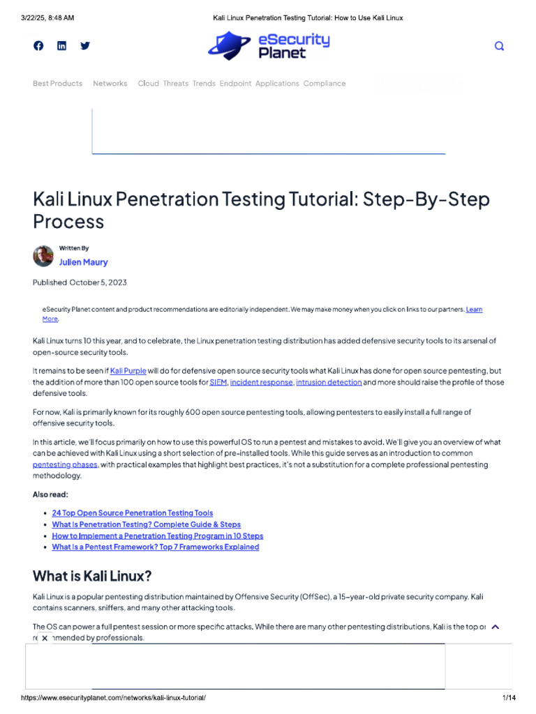 Kali Linux | PDF