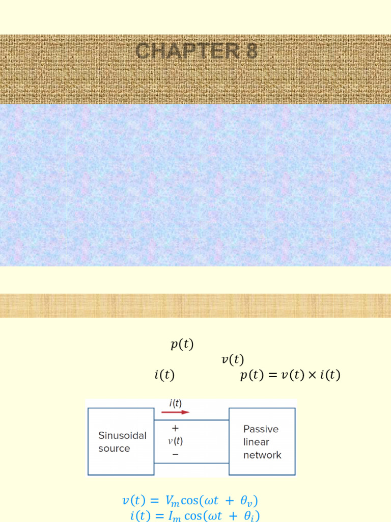 C8. AC Power Analysis | PDF | Ac Power | Electrical Impedance