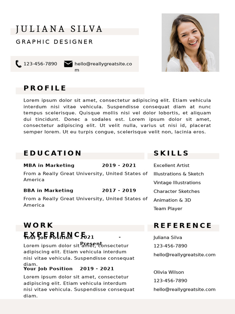 Beige Minimalist Clean Simple Professional Resume | PDF