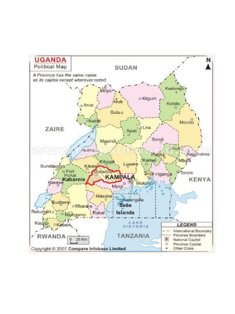 Mubende General Natural Resource Map | PDF
