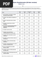 FACES IV Family Assessment Questionnaire | PDF | Likert Scale | Psychology