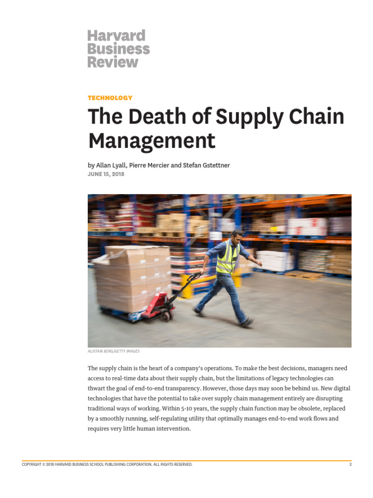 Future of Supply Chain Management | PDF | Supply Chain | Automation