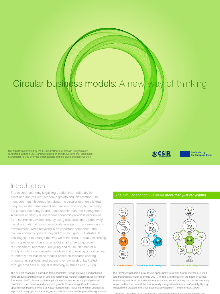 Circular Economy Flash Report 05 | PDF | Agriculture | Reuse