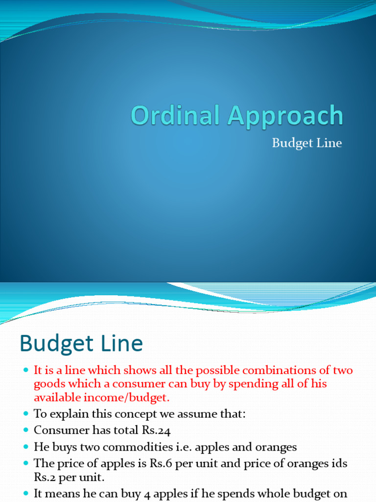 Understanding Budget Line Slope | PDF