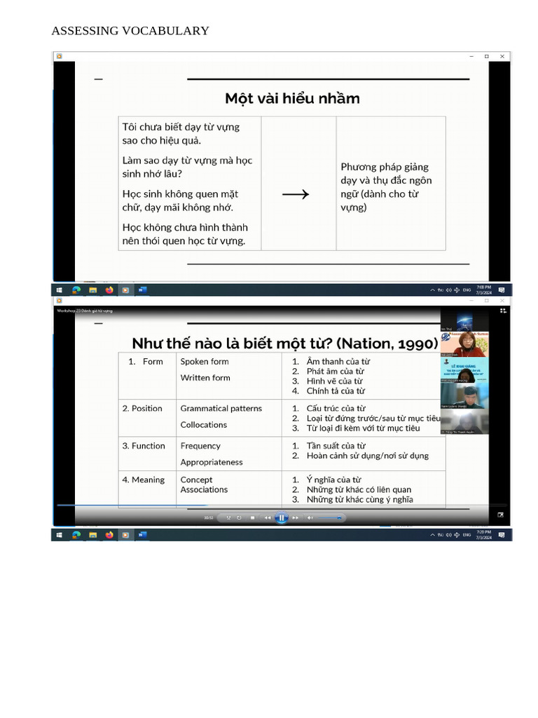 Assessing Vocabulary | PDF