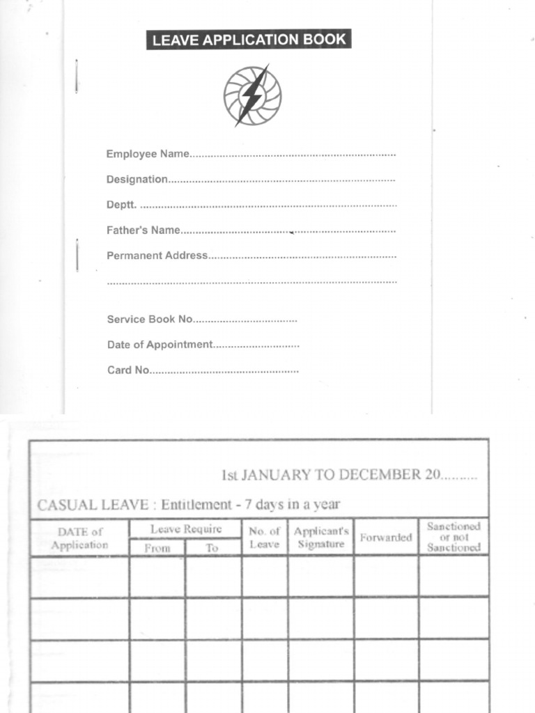 Leave Application Form | PDF