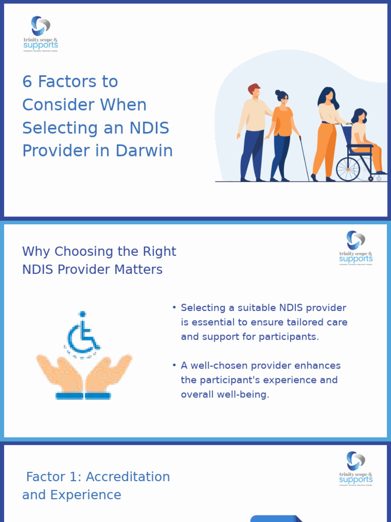 6 Factors To Consider When Selecting An NDIS Provider in Darwin | PDF