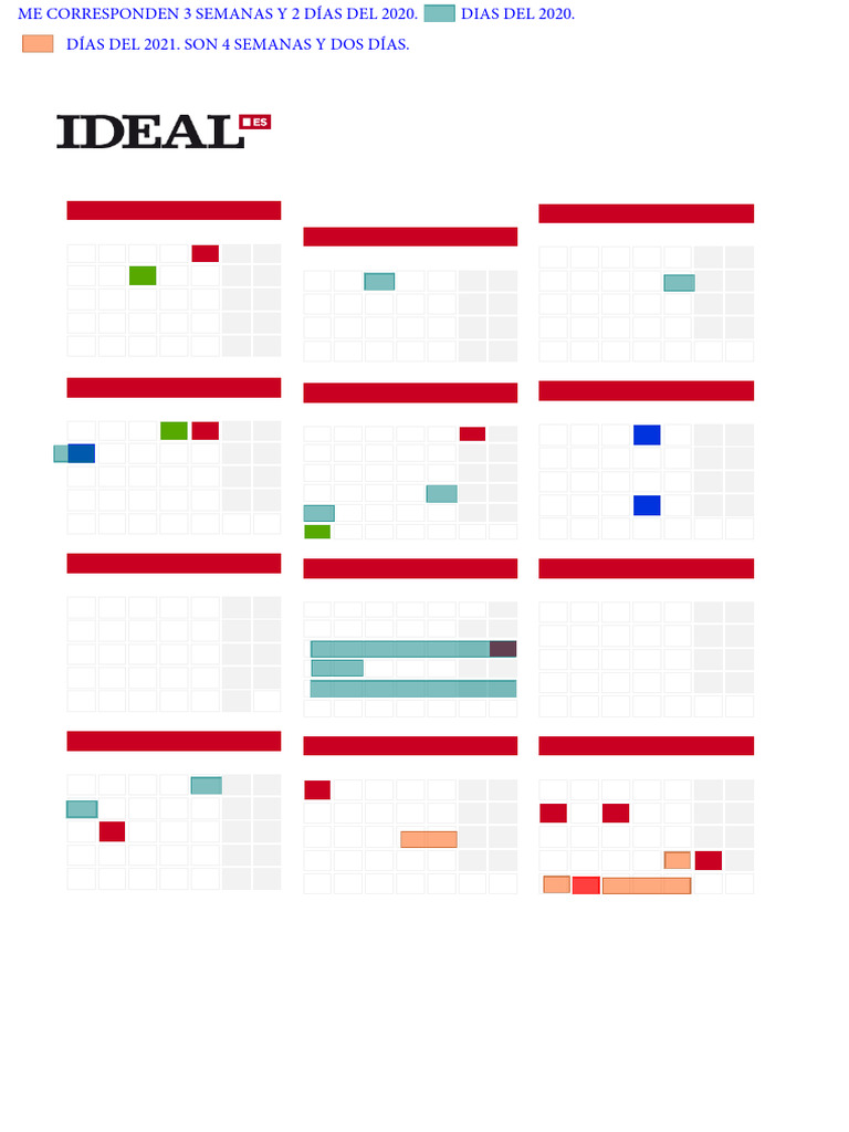 Vacaciones 2021 | PDF | Calendario | Fiestas cristianas y días santos