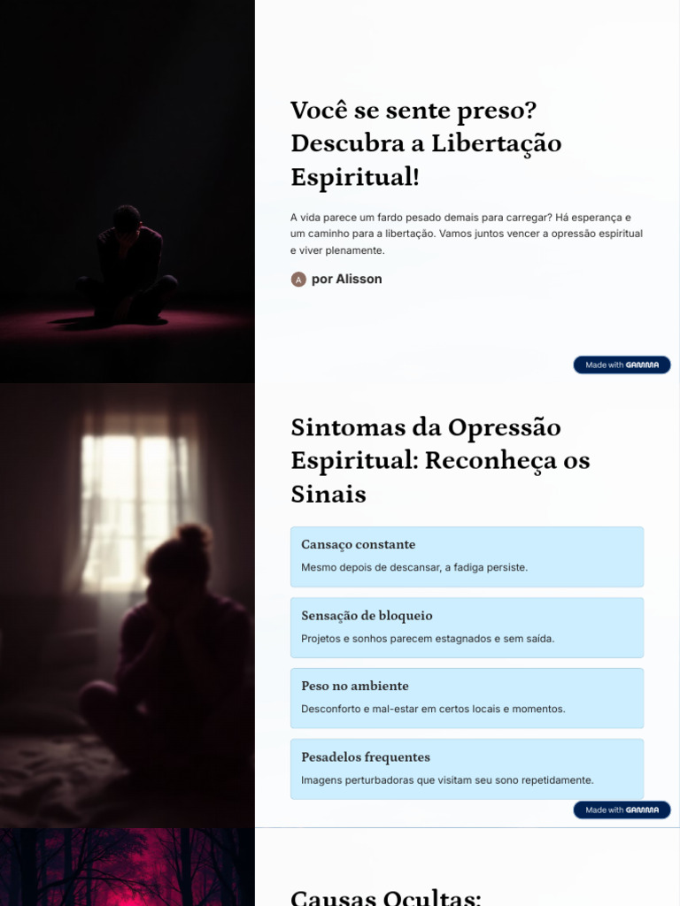 Sintomas e Libertação Espiritual | PDF
