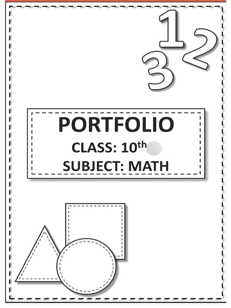 10th STD Portfolio | PDF