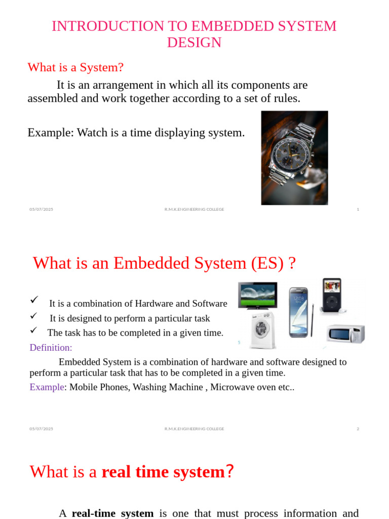 Introduction to Embedded System Design | PDF | Microprocessor ...