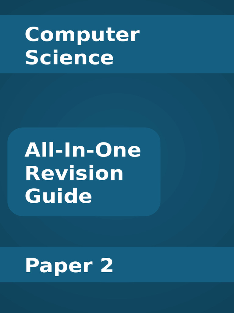 Computer Science All in One Paper 2 | PDF | Cache (Computing ...