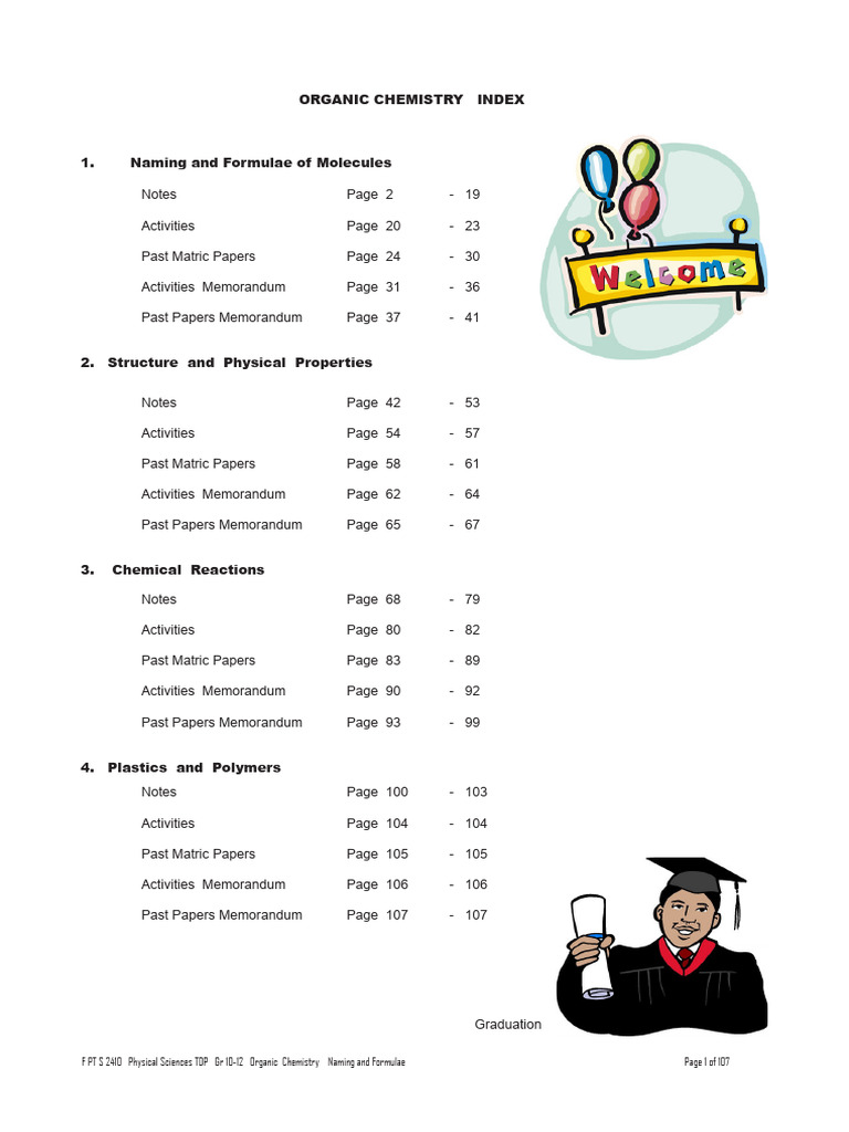2 Organic Chemistry Notes and Activities | PDF | Alkene | Chemical Bond