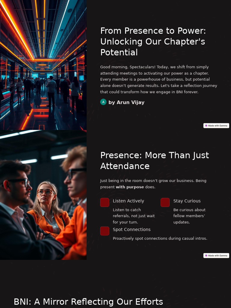 From Presence To Power Unlocking Our Chapters Potential | PDF