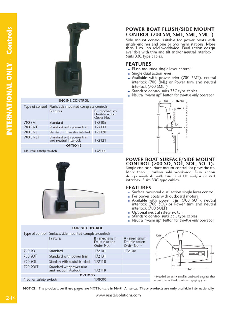 Teleflex - SeaStar - Mando Alternatiu | PDF | Automotive Industry ...