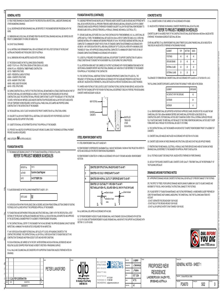 Foundation and Concrete Construction Notes | PDF | Concrete ...