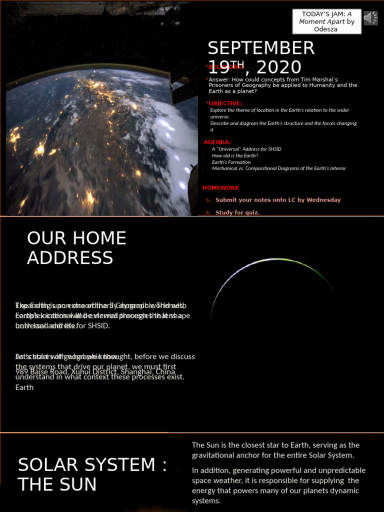 Earth Address - Section 1 | PDF | Solar System | Planets