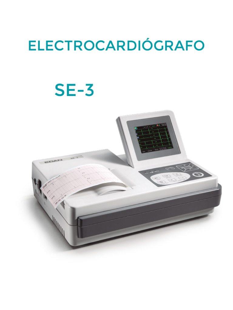 Ficha Tecnica Electrocardiografo Edan Se 3b | PDF | Electricidad ...