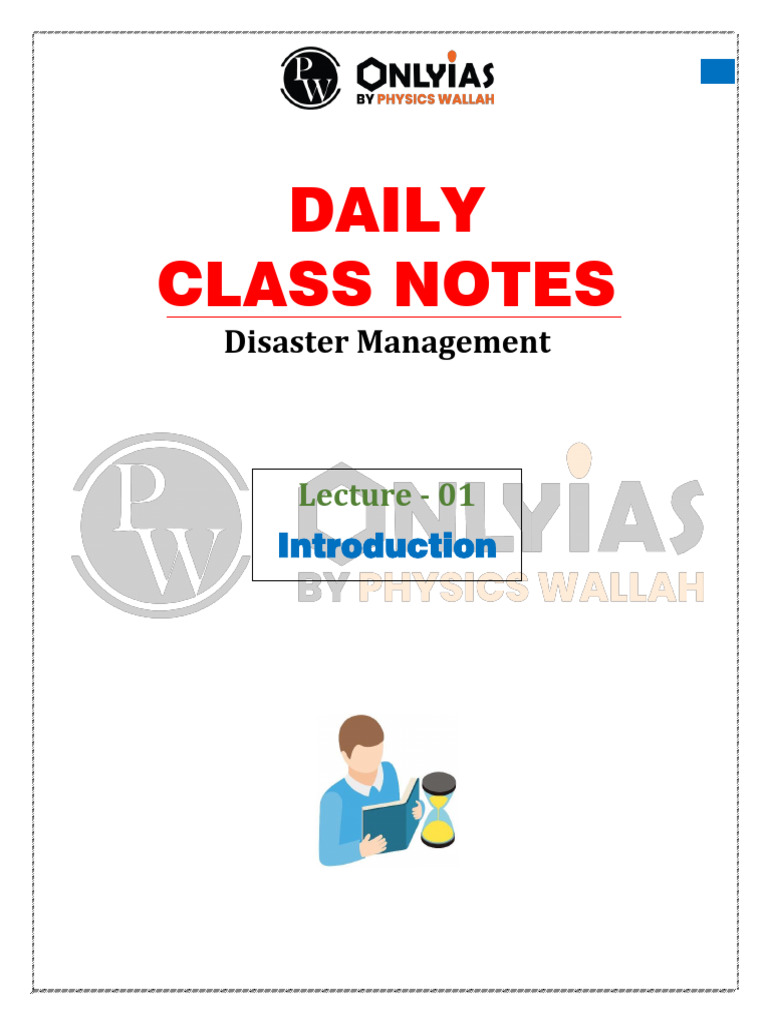 Disaster Management Overview Notes | PDF | Natural Disasters | Hazards
