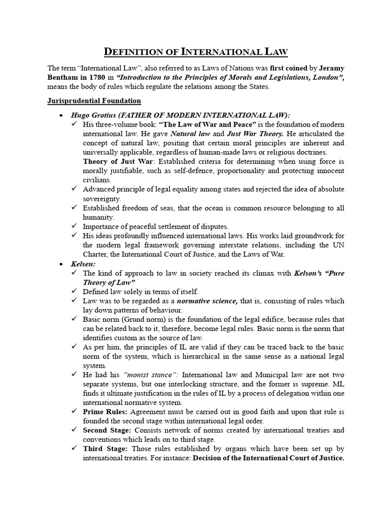 Understanding International Law Basics | PDF | Treaty | International Law