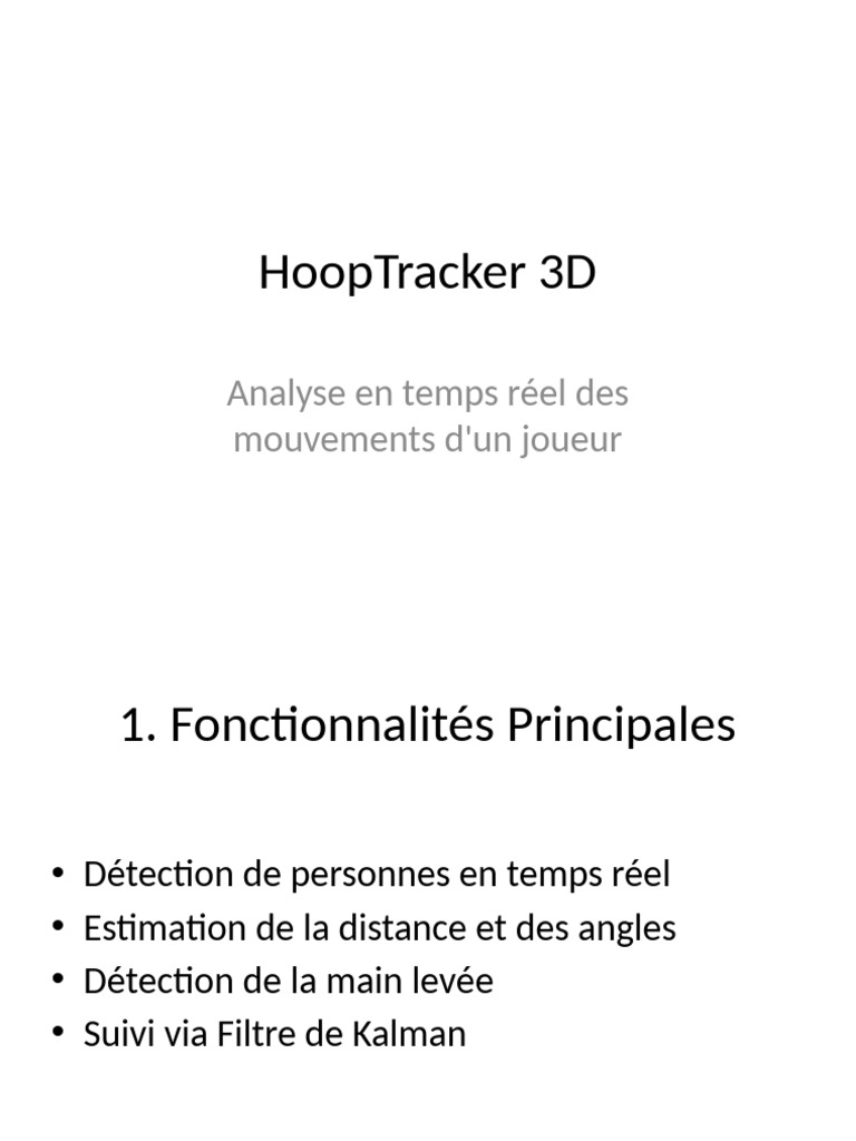 HoopTracker_3D_Presentation | PDF