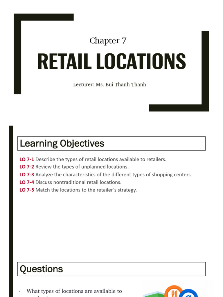 Chap 7 Retail Locations | PDF | Shopping Mall | Retail