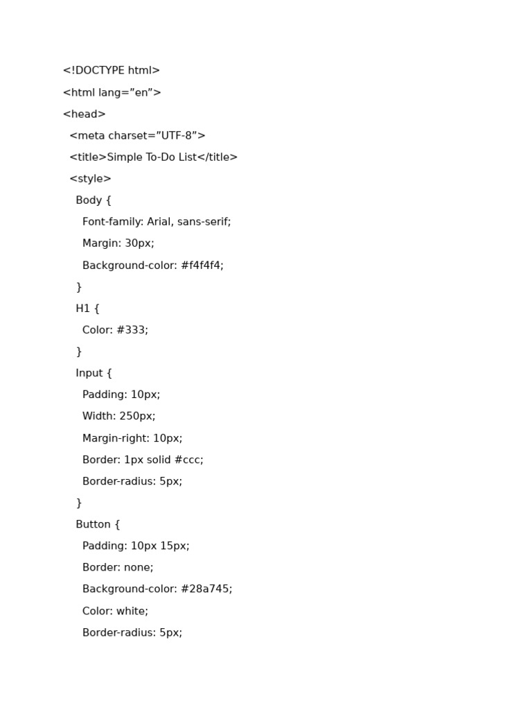 To-Do List Manager Component Code | PDF