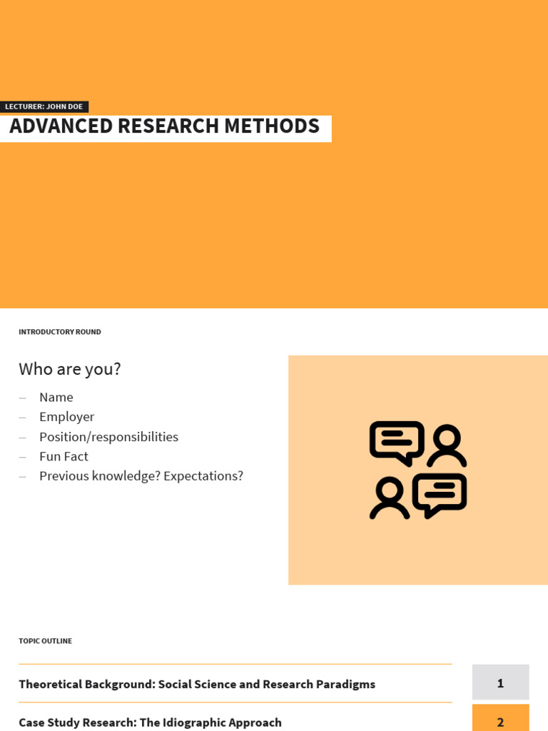 Advanced Research Methods Overview | PDF | Falsifiability | Theory