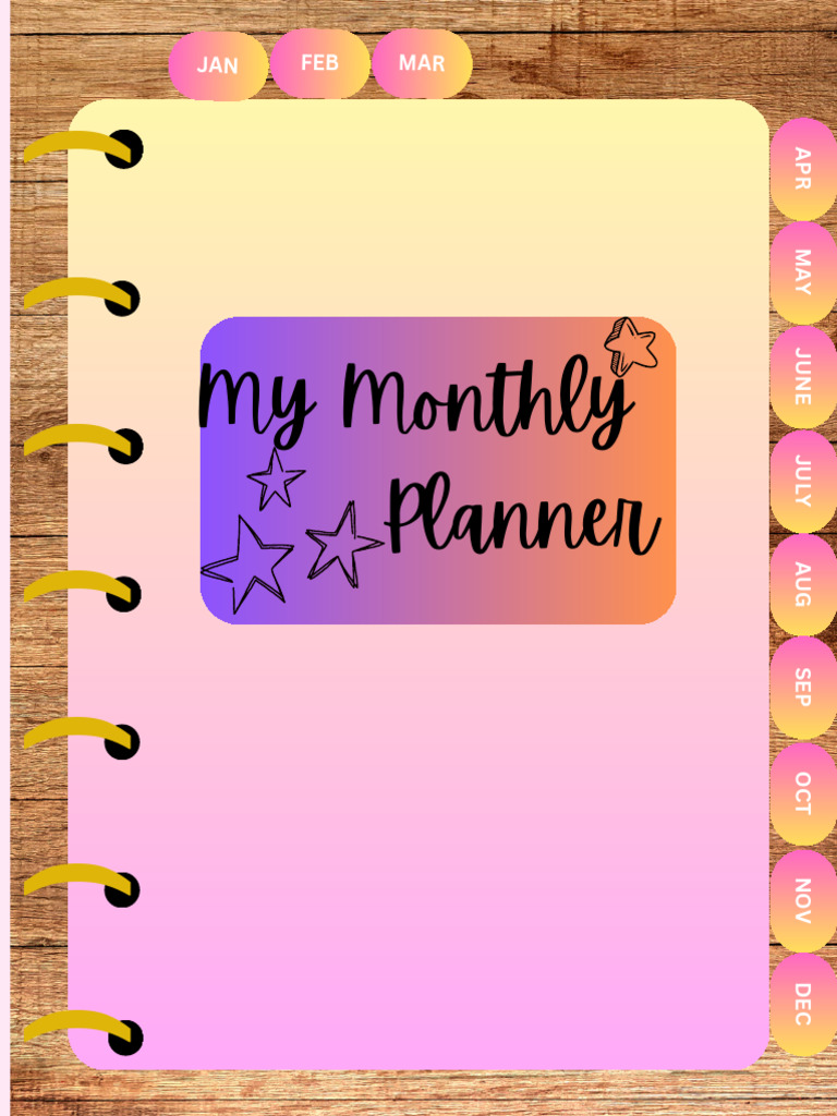 2025 Monthly Planner Template | PDF