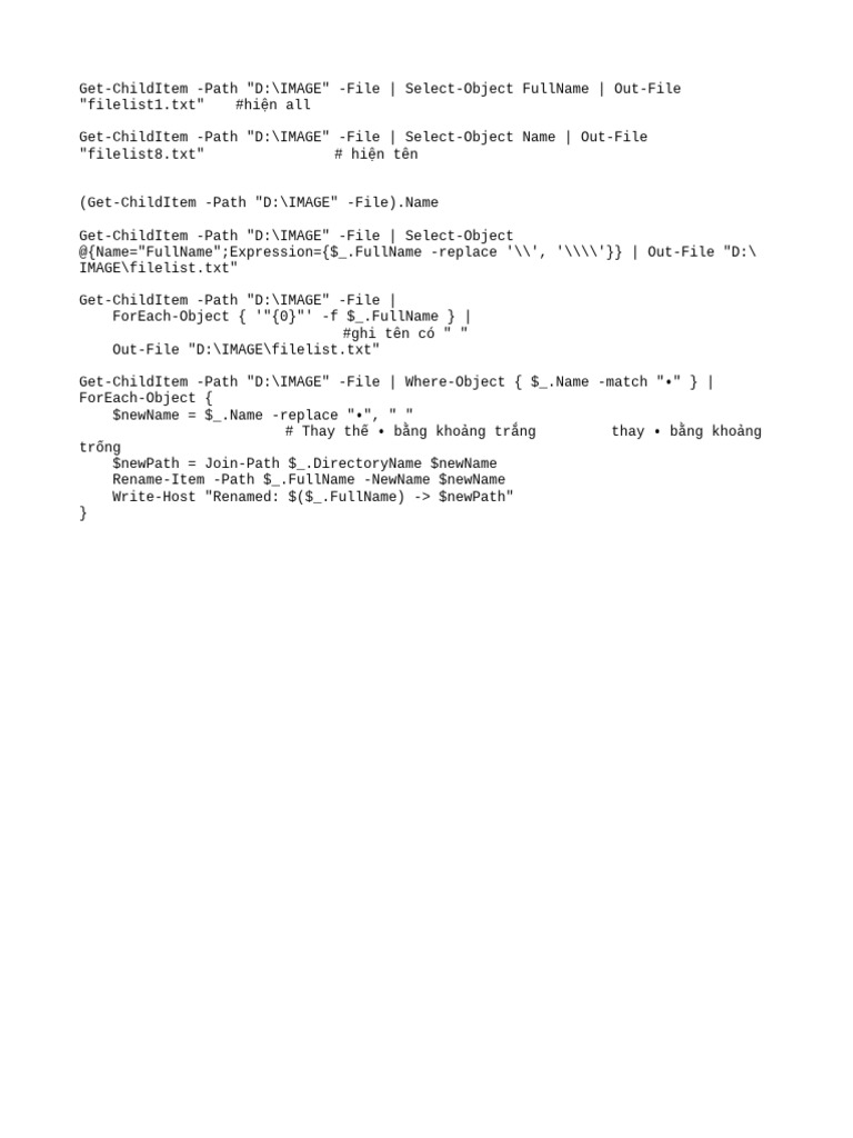 PowerShell File Management Scripts | PDF