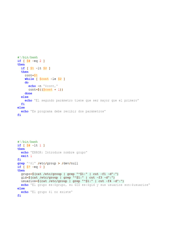 Repaso de Scripts en BASH para Tareas Comunes | PDF | Archivo de ...