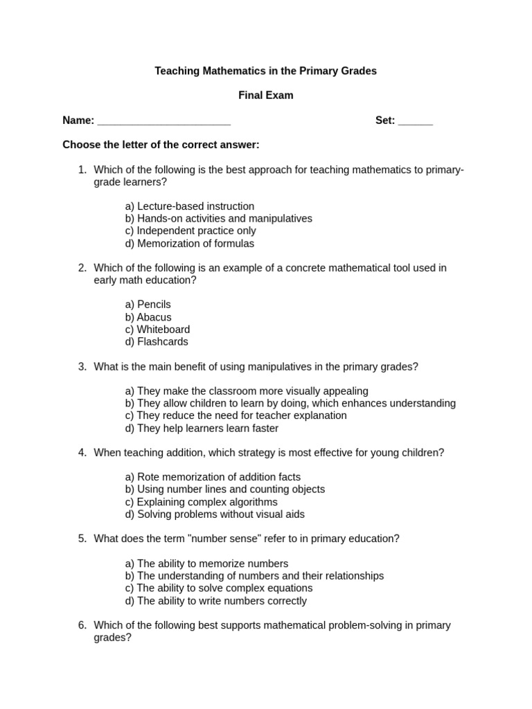 Effective Math Teaching Strategies | PDF | Mathematics | Learning