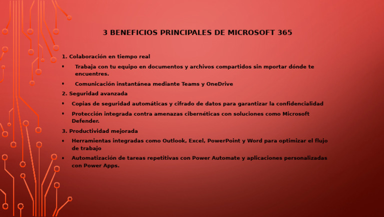 Beneficios Clave de Microsoft 365 | PDF