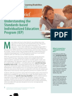 Understanding The Standards-Based Individualized Education Program (IEP)
