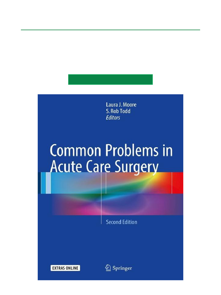 Common Problems in Acute Care Surgery | PDF | Shock (Circulatory ...