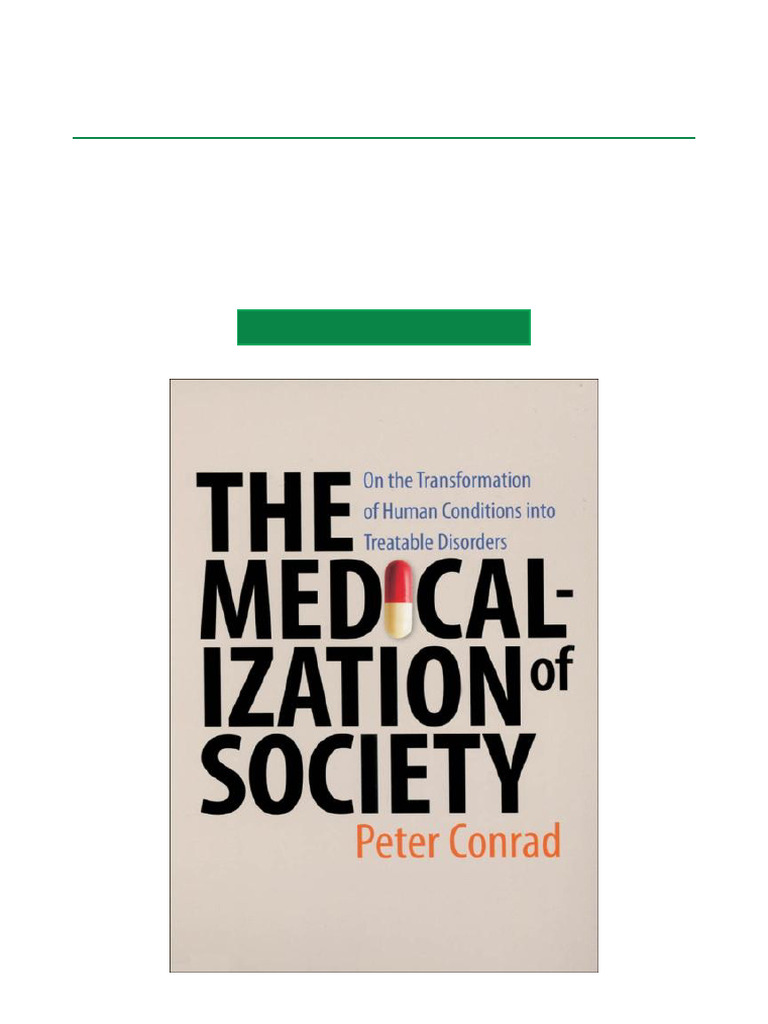 Medicalization of Society Explained | PDF | Attention Deficit ...