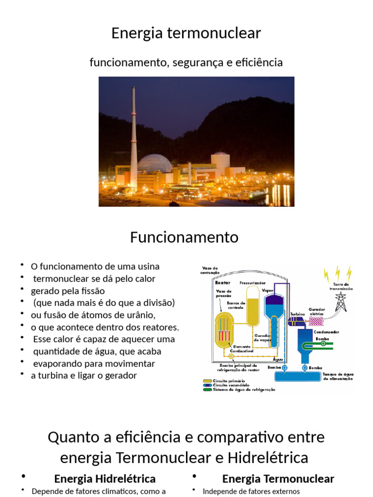 Vantagens da Energia Termonuclear | PDF | Fusão nuclear | Potência nuclear
