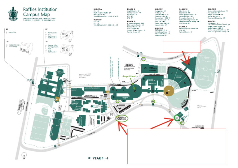 Raffles Institution Campus Map | PDF | Secondary Education ...