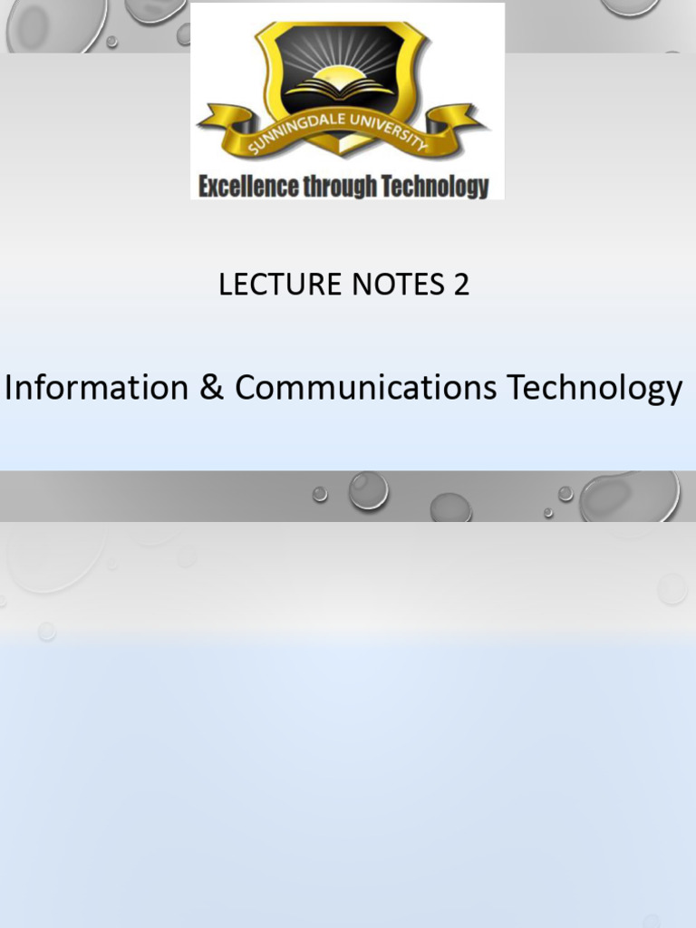 Impact of ICT on Business Dynamics | PDF | Input/Output | Computer Hardware