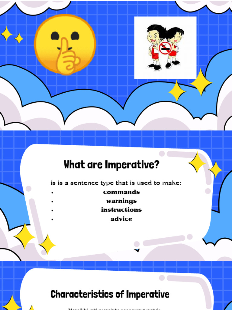 Contoh Kalimat Imperatif dalam Bahasa Inggris | PDF