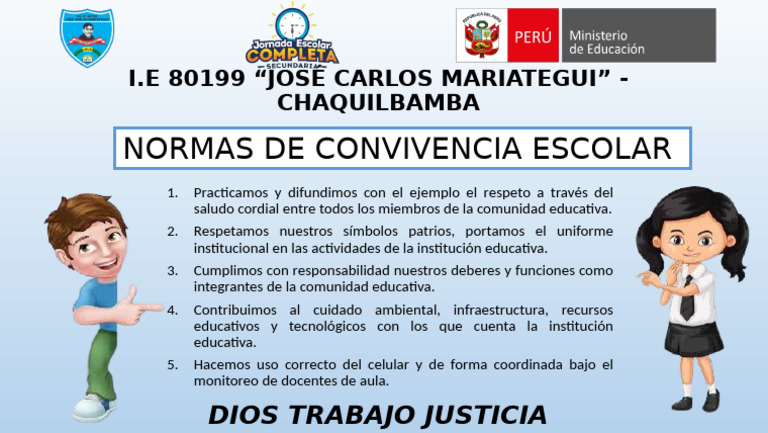 Normas de Convivencia Escolar 2025 | PDF